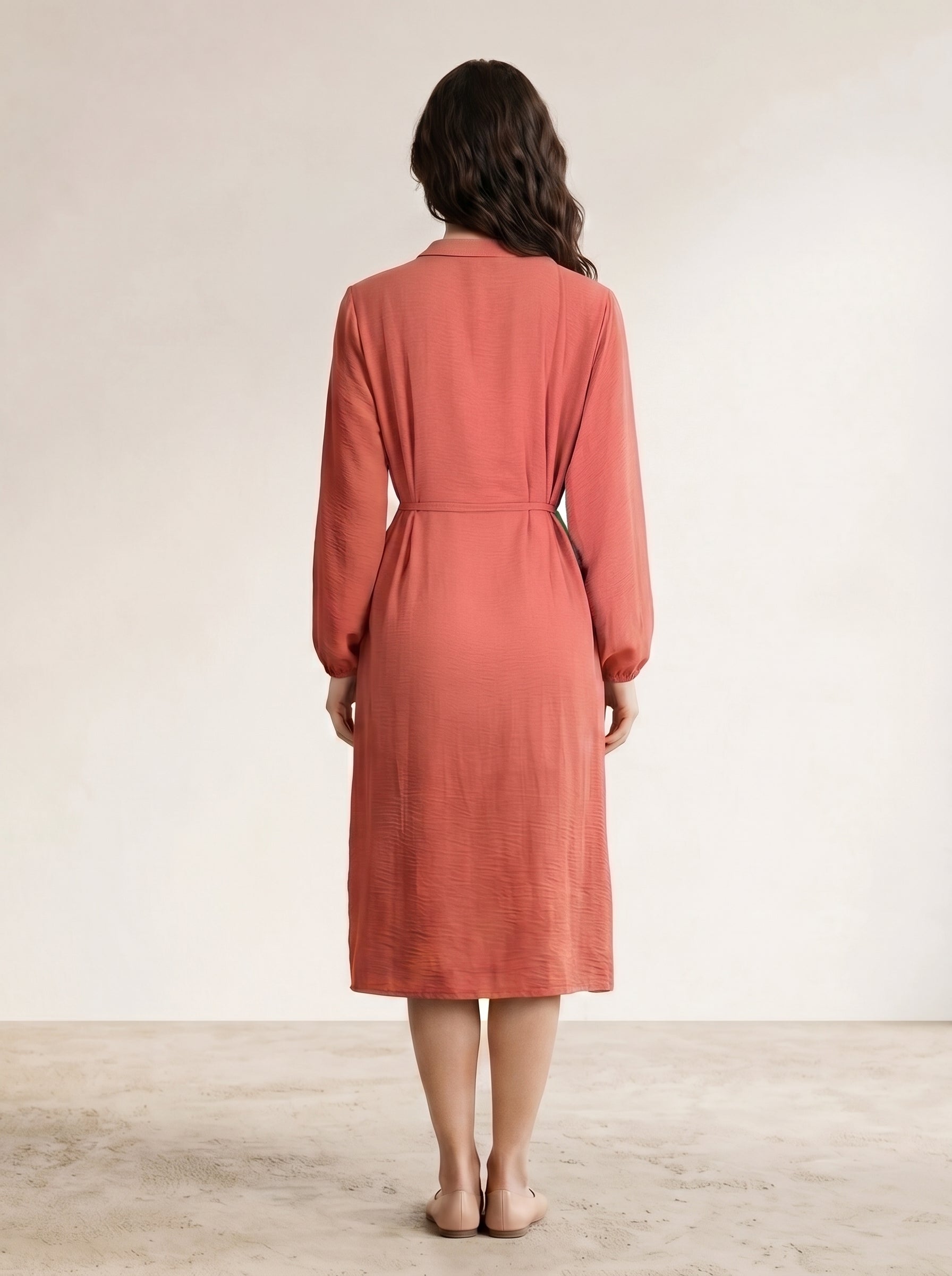 Mandarin Collar Buttoned Top
