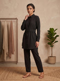 Classic Collared Long Sleeve Shirt Tunic