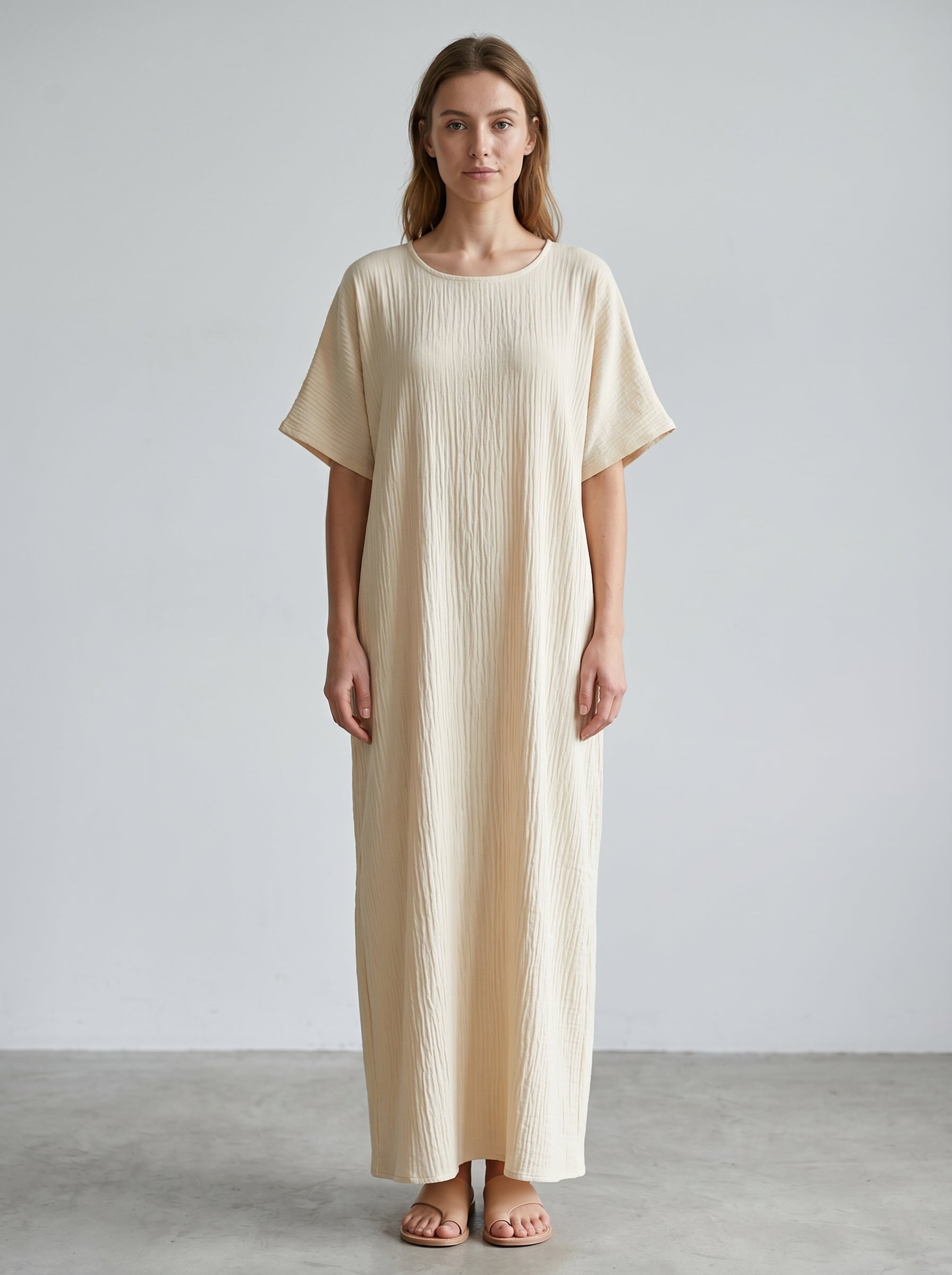 Essential Comfort Wide-Sleeve Maxi