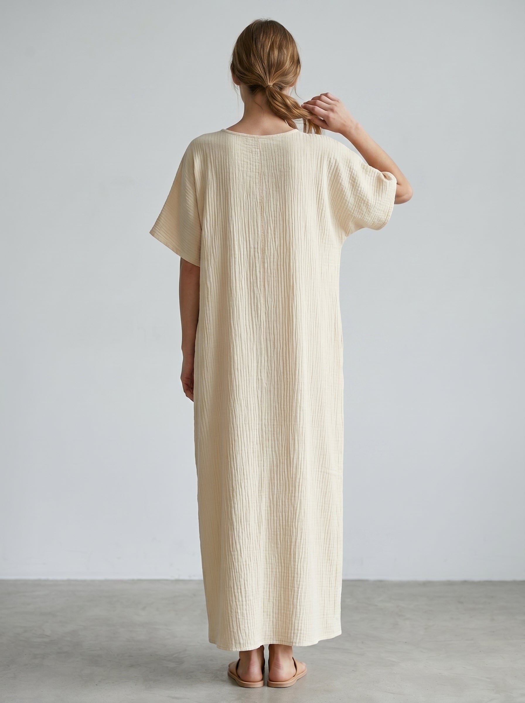 Essential Comfort Wide-Sleeve Maxi