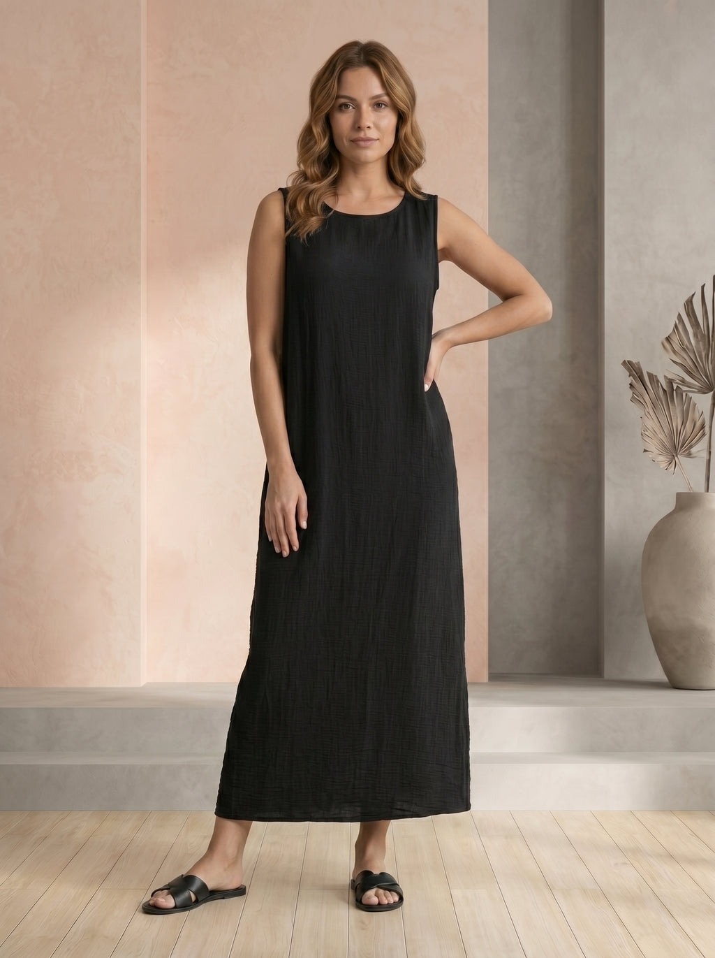 Pure Comfort Sleeve Less Long Maxi