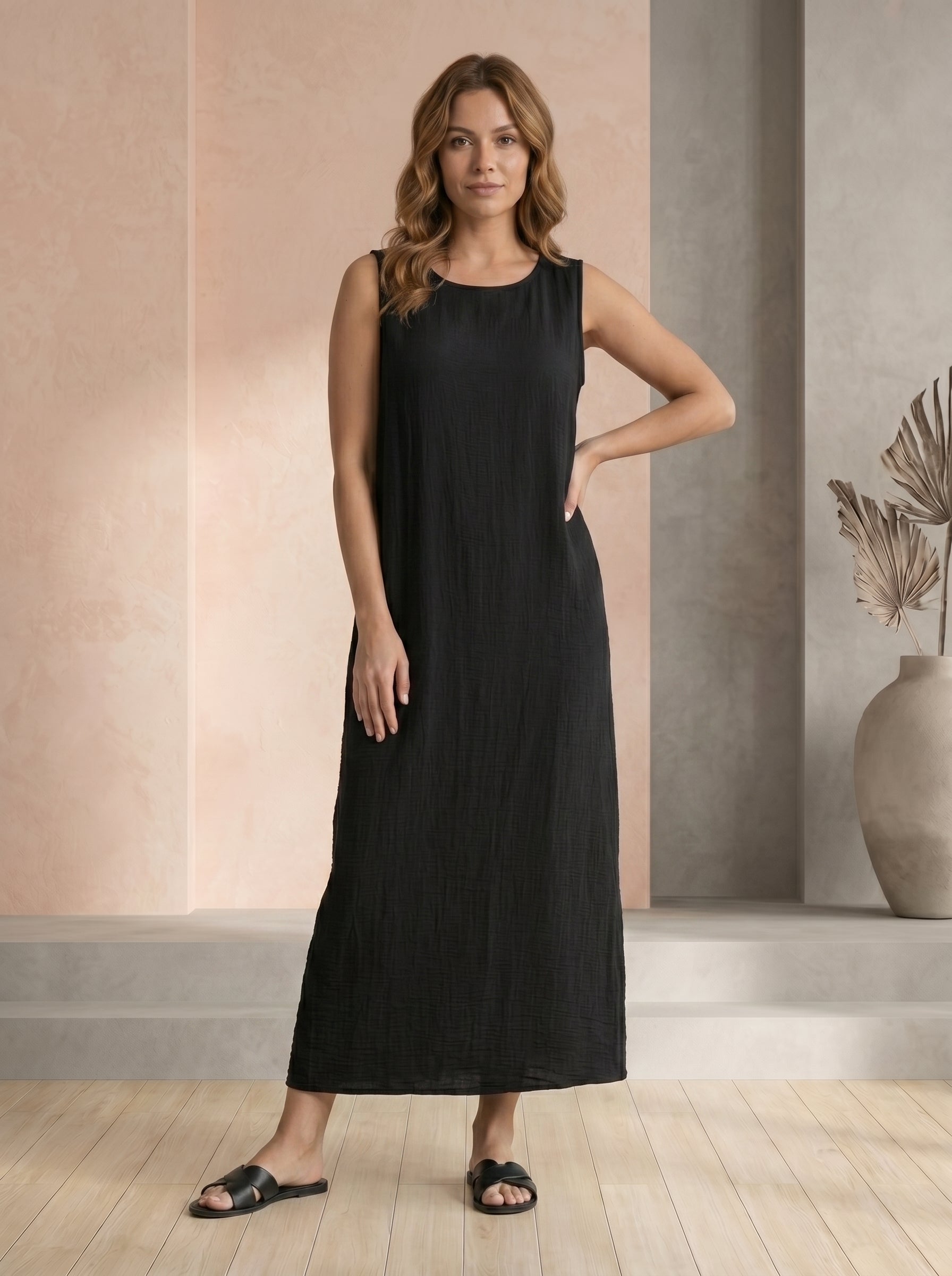 Pure Comfort Sleeve Less Long Maxi