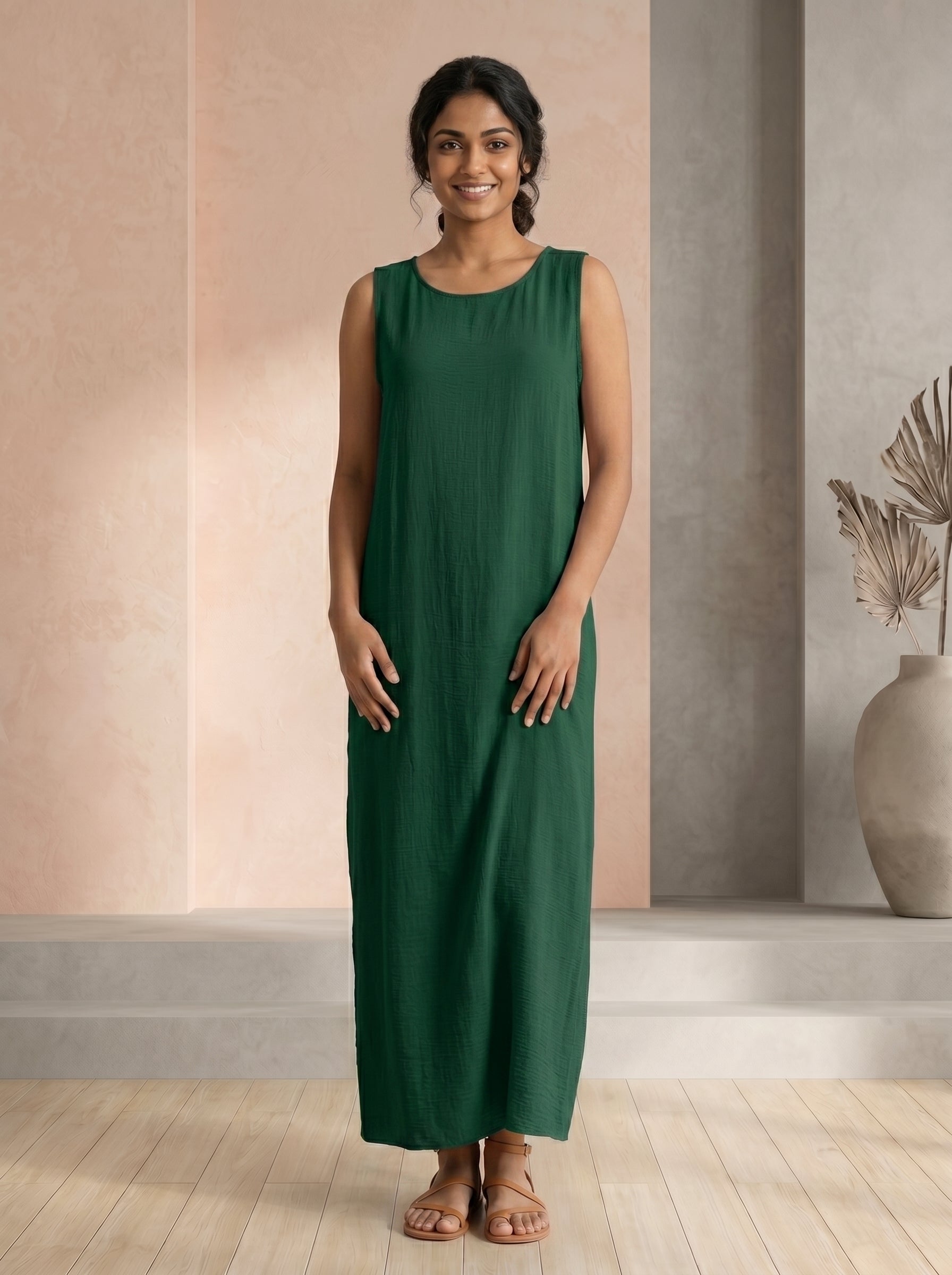 Pure Comfort Sleeve Less Long Maxi