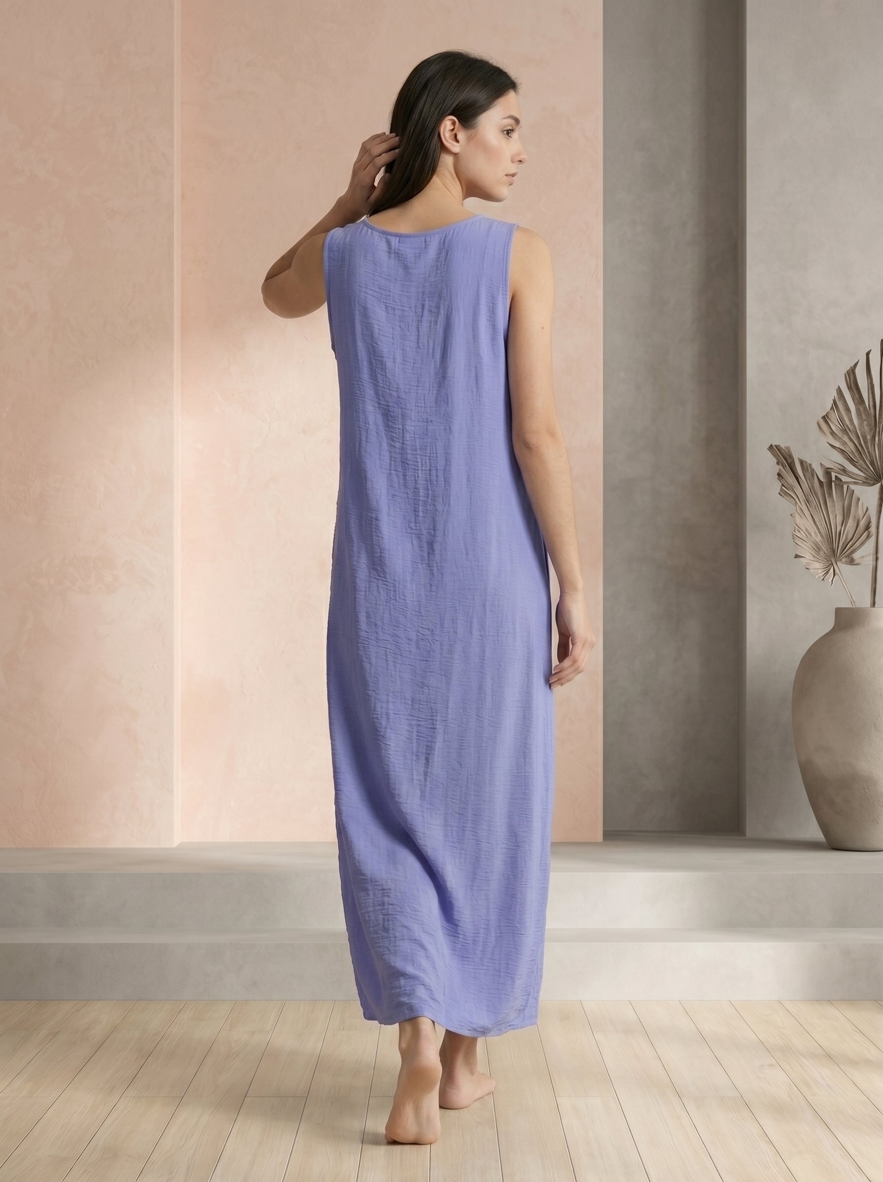 Pure Comfort Sleeve Less Long Maxi