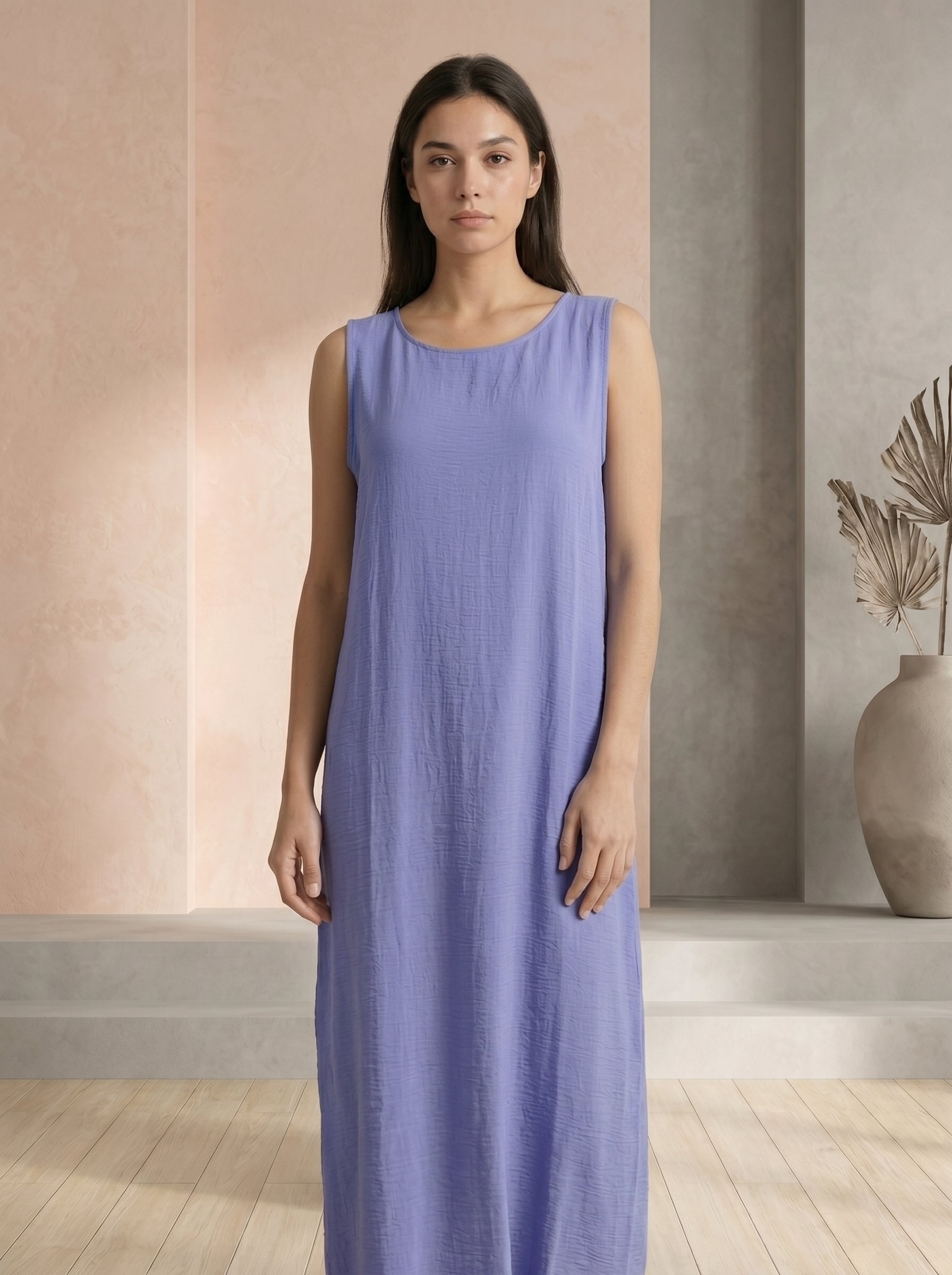 Pure Comfort Sleeve Less Long Maxi