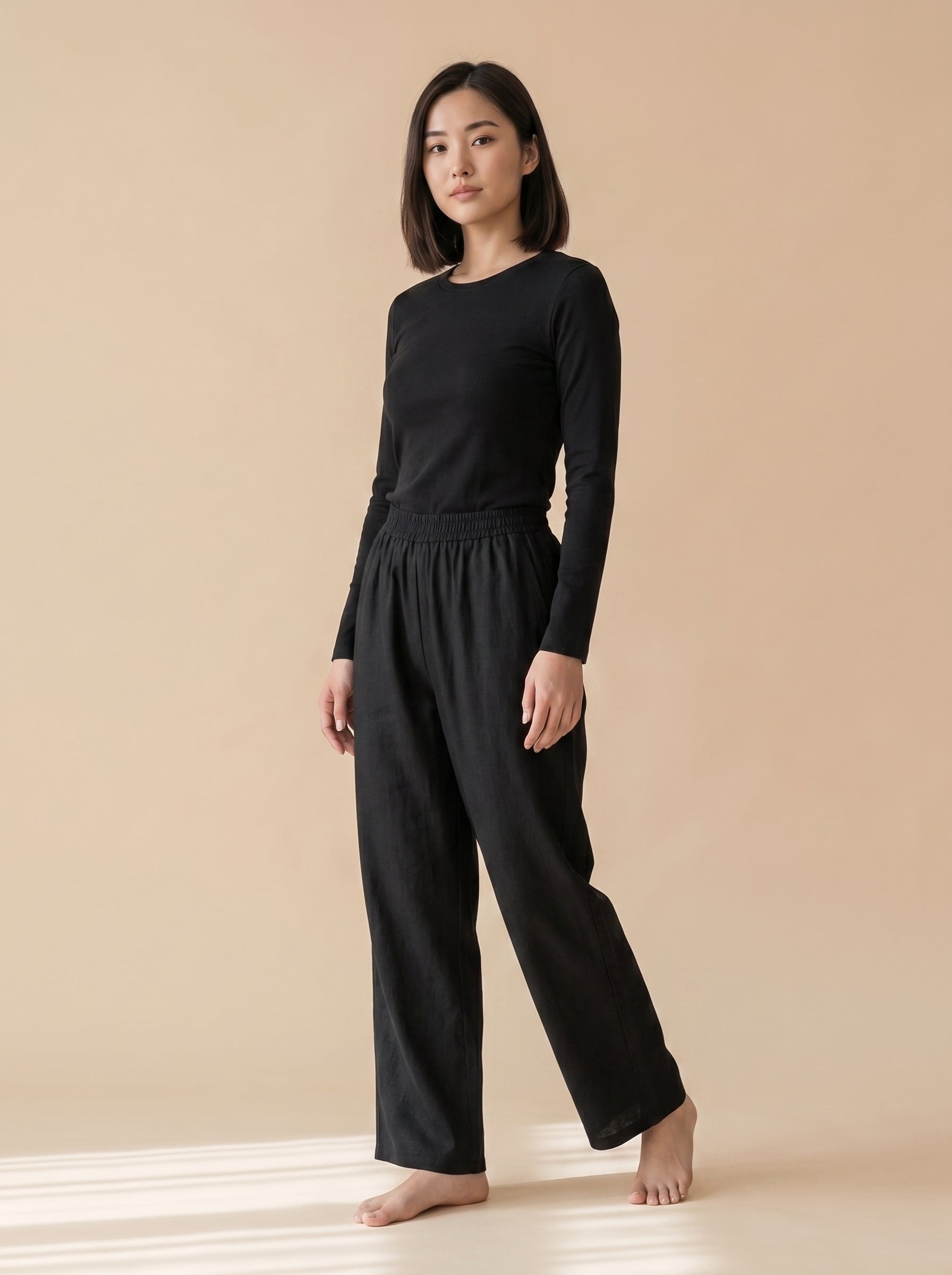 Elastic Waist Modest Palazzos
