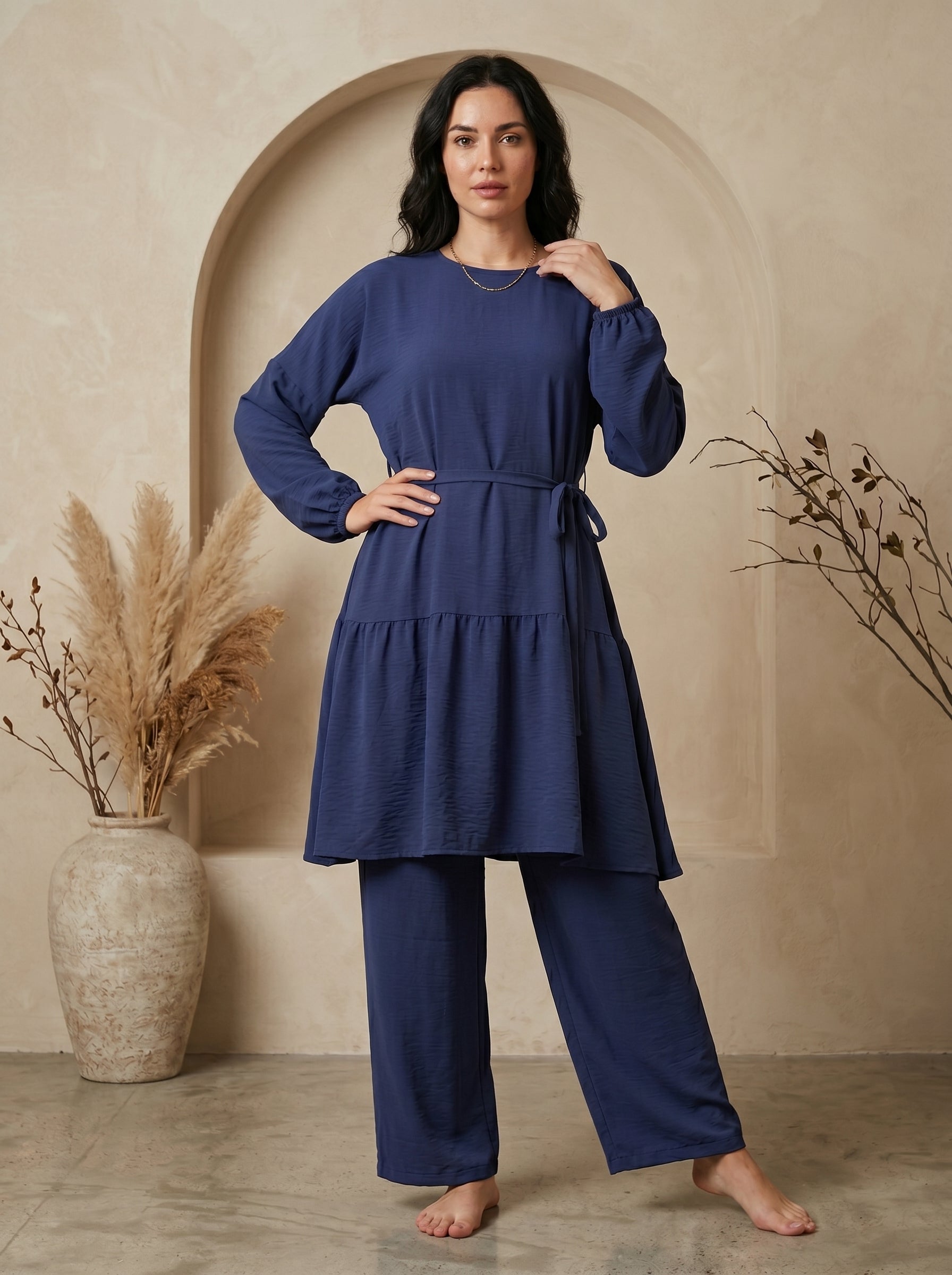 Graceful Oasis Two-Piece Loungewear