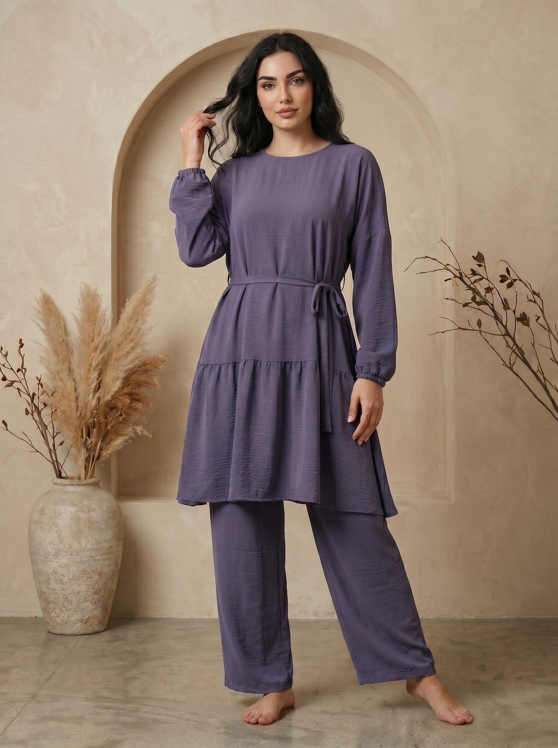 Graceful Oasis Two-Piece Loungewear
