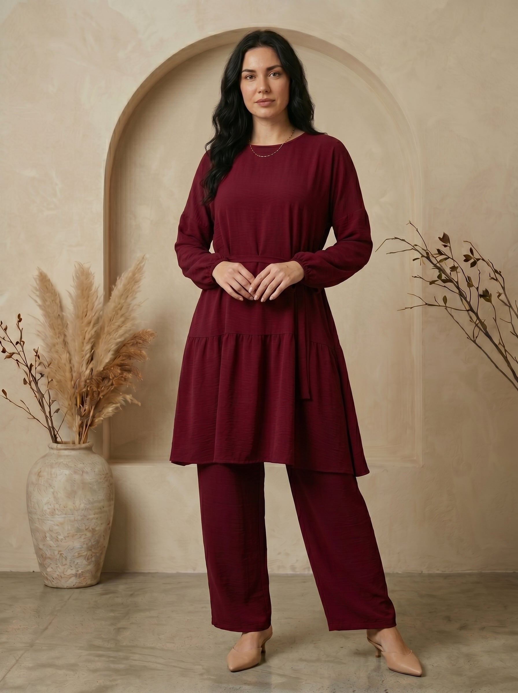 Graceful Oasis Two-Piece Loungewear