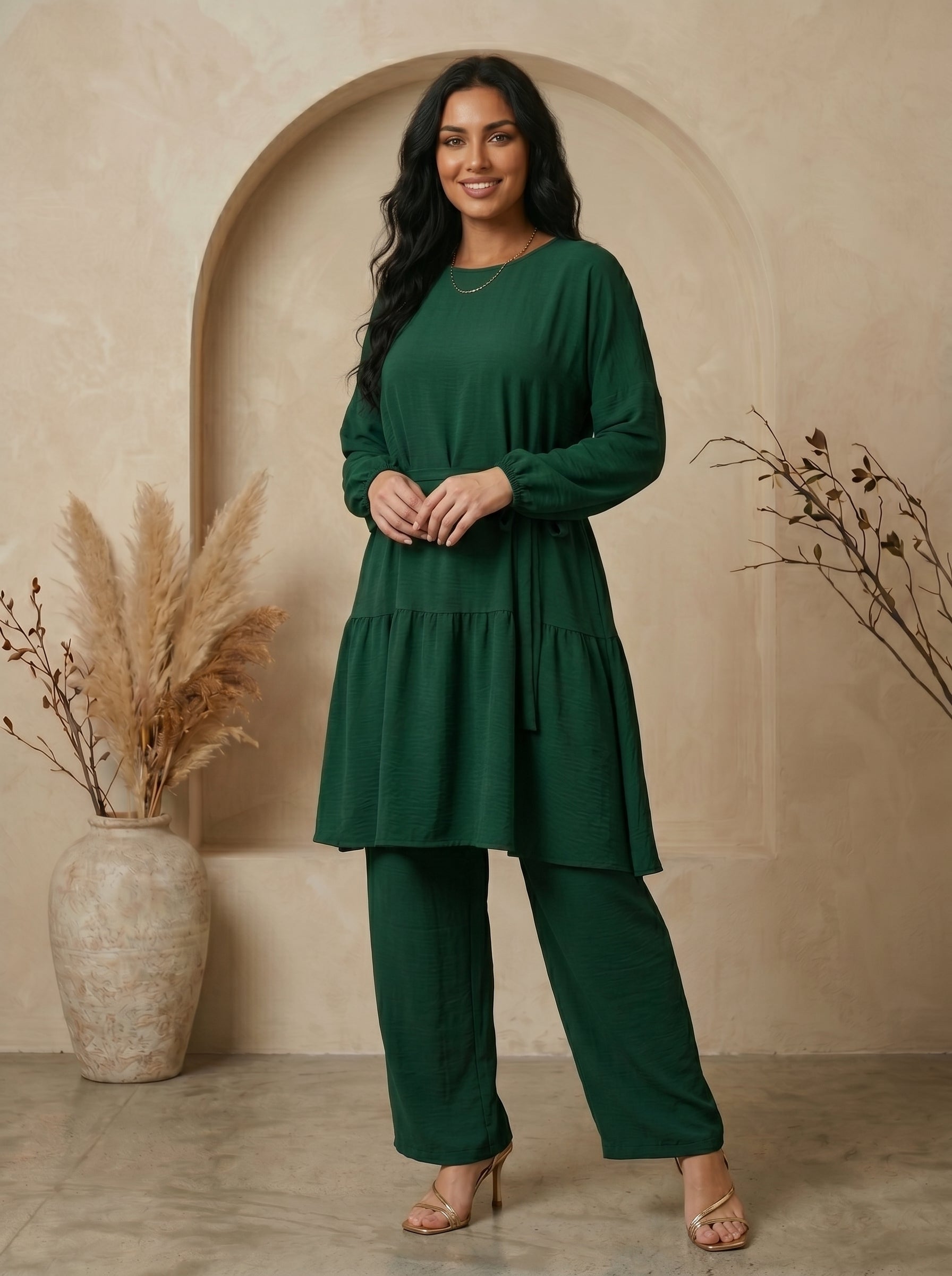 Graceful Oasis Two-Piece Loungewear
