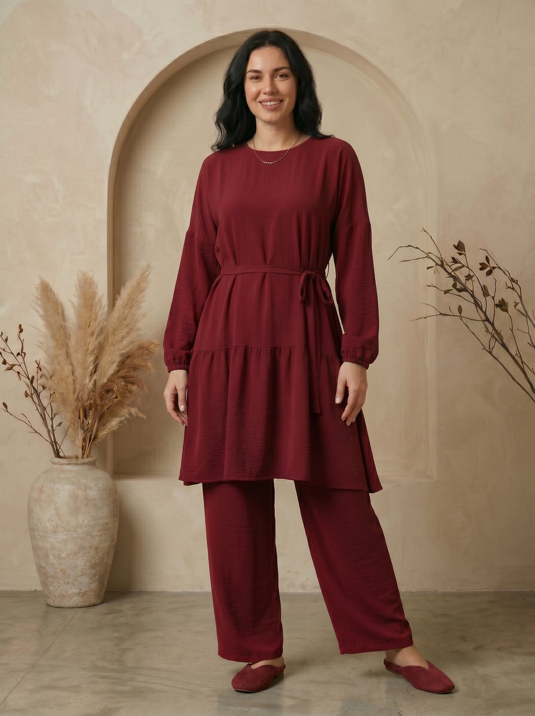 Graceful Oasis Two-Piece Loungewear