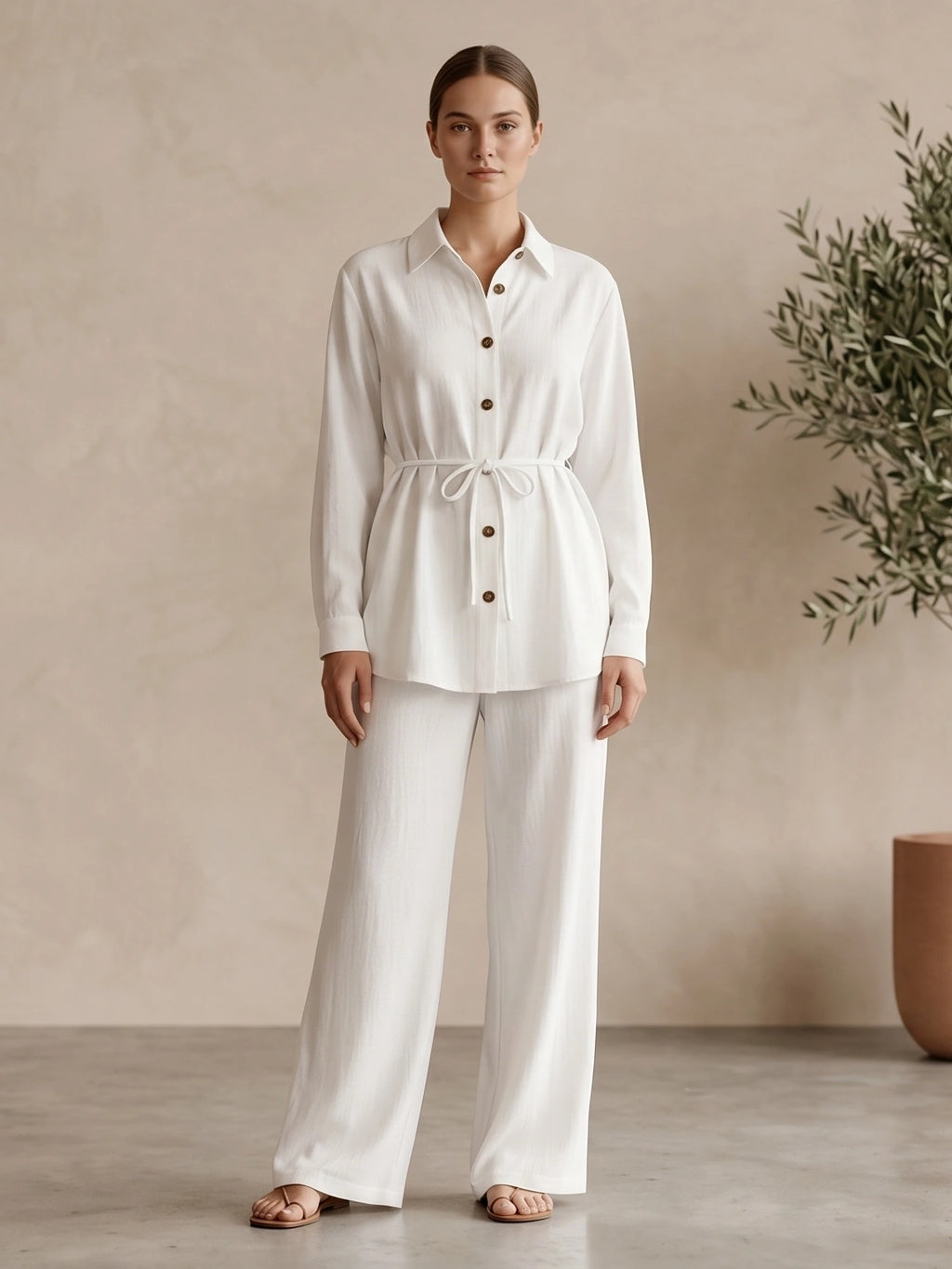 Modern Tailored Tunic Top