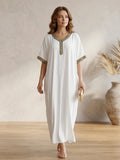 Premium Kaftan V neck on Lace