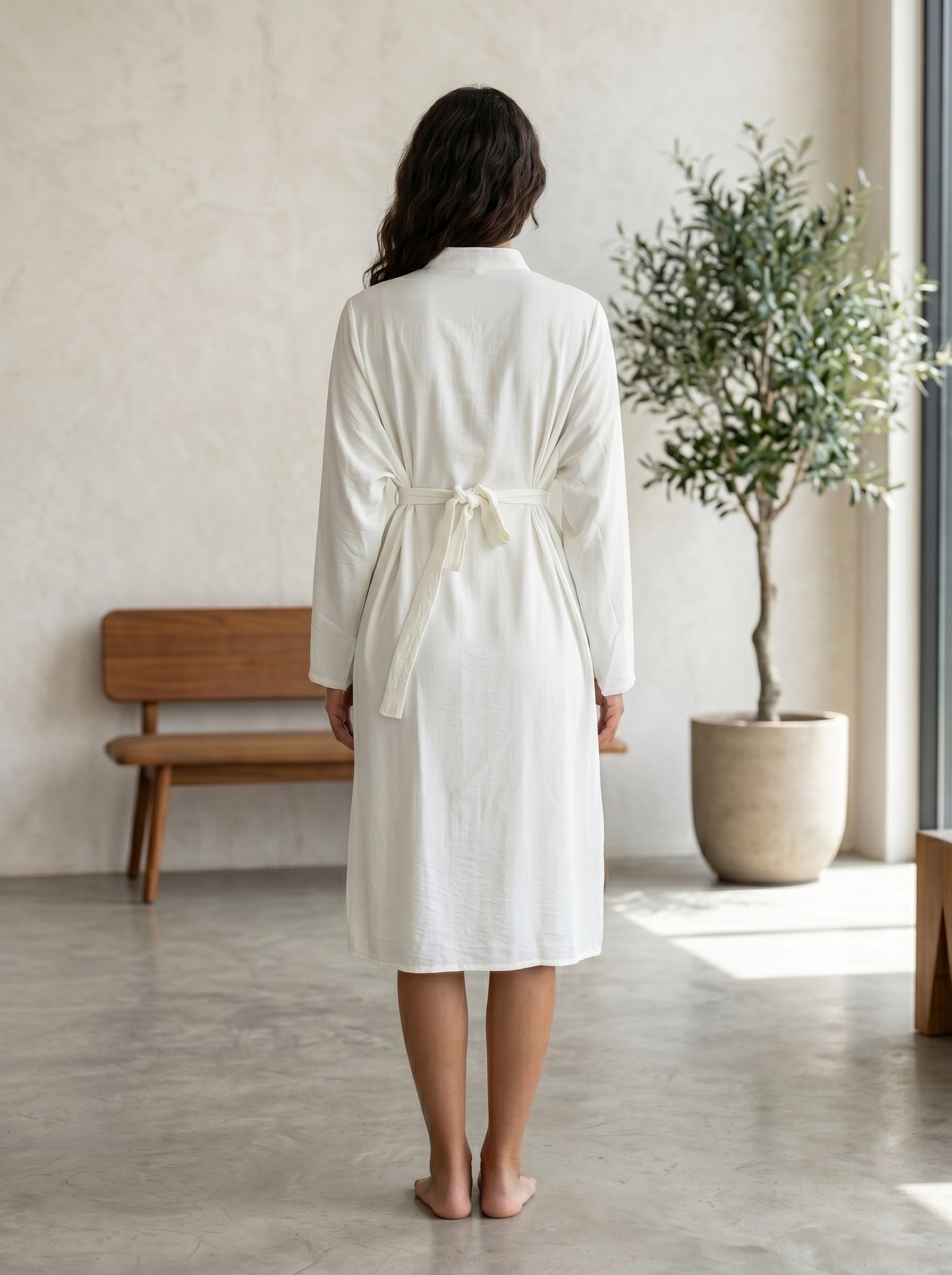 Elegant High-Neck Belted Maxi Dress