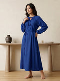 Tie-Neck Tassel Tunic Top