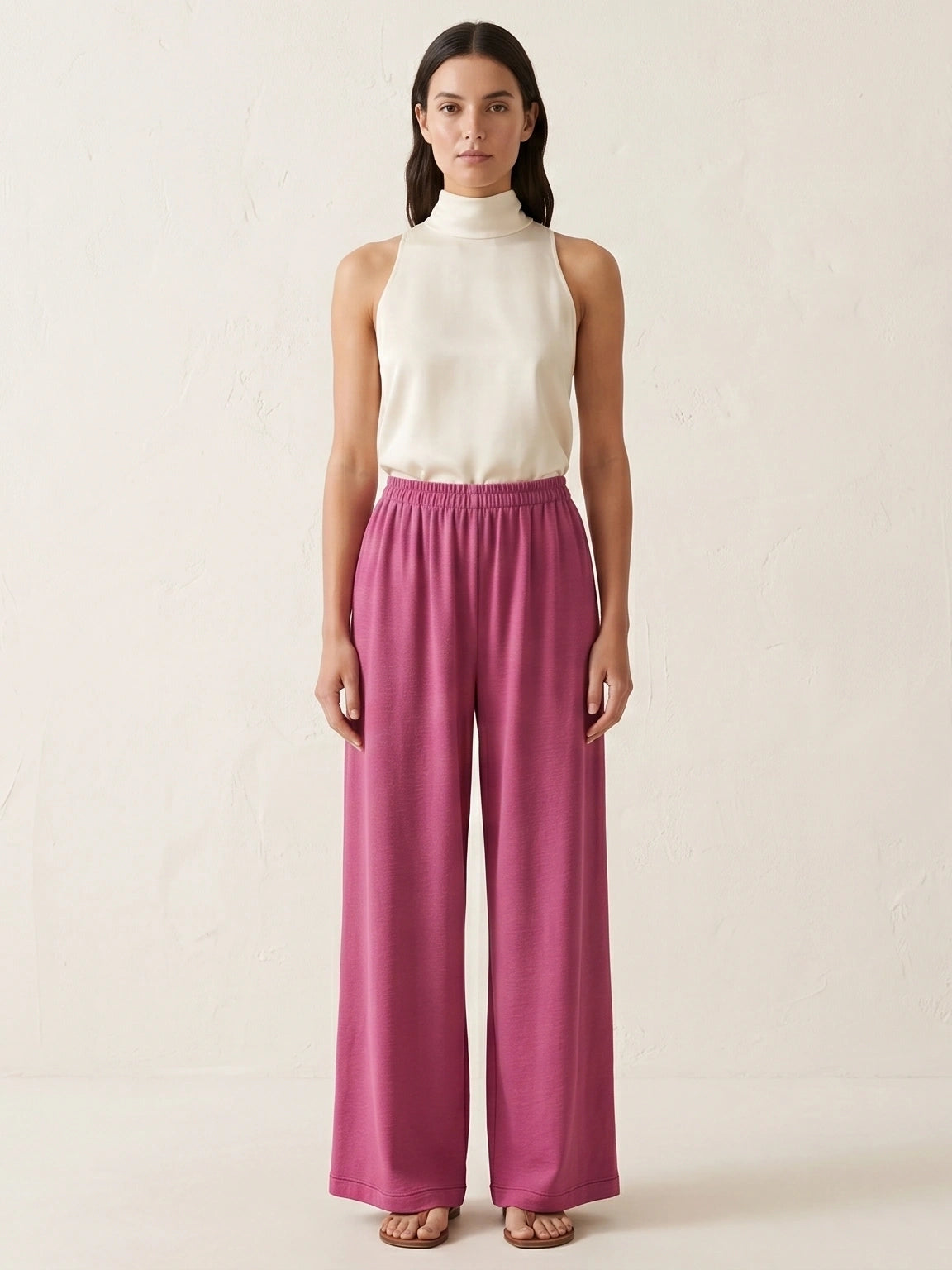 Elastic Waist Modest Palazzos
