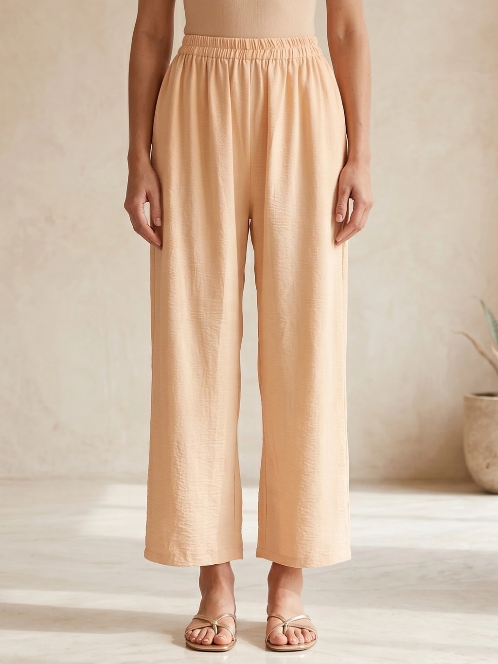 Elastic Waist Modest Palazzos
