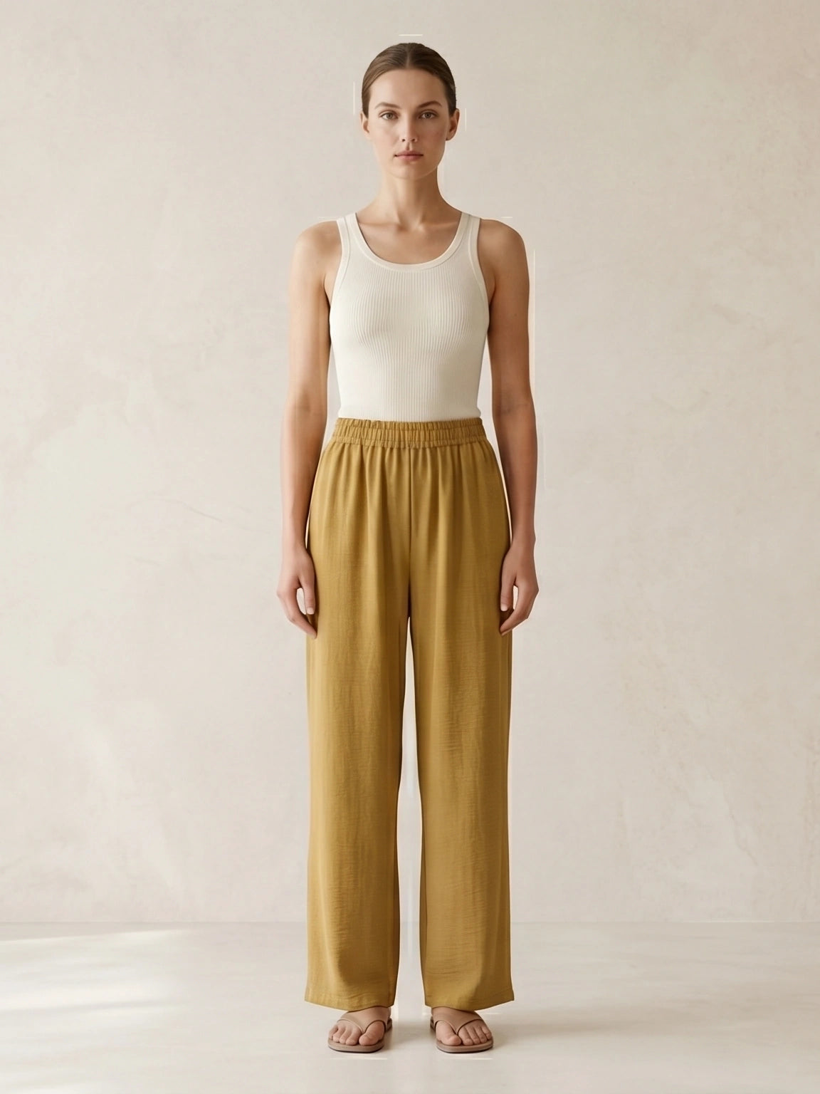 Elastic Waist Modest Palazzos