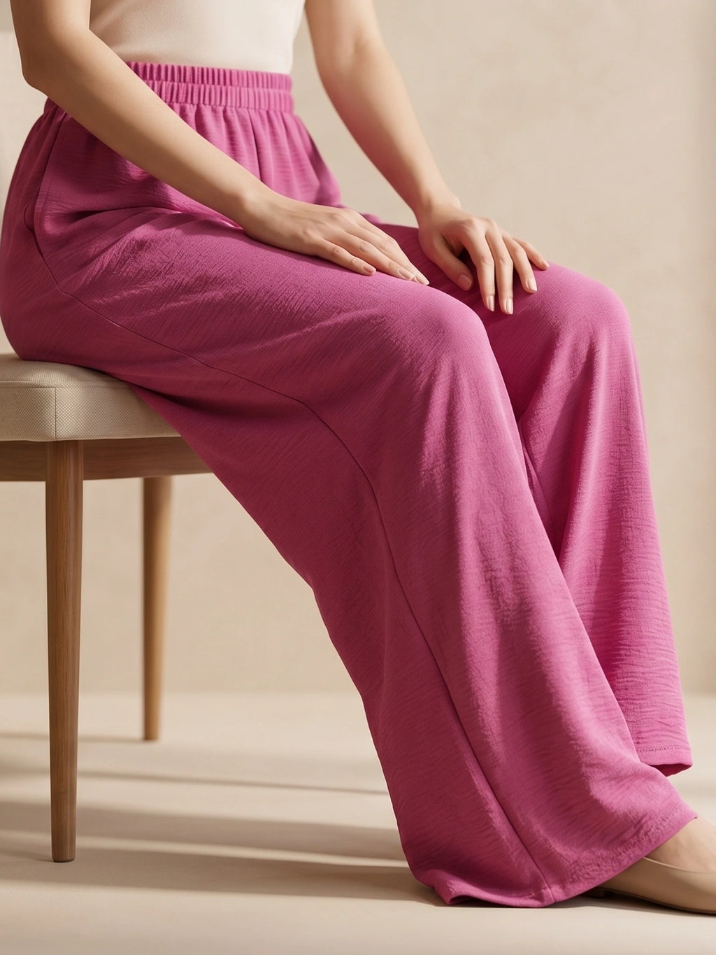 Elastic Waist Modest Palazzos