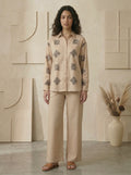 Serene Tailored Silhouette Long-Sleeve Daywear Set